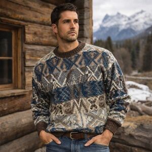 Vintage Pendleton Sweater Mens XL Virgin Wool Made in USA Multicolor Aztec